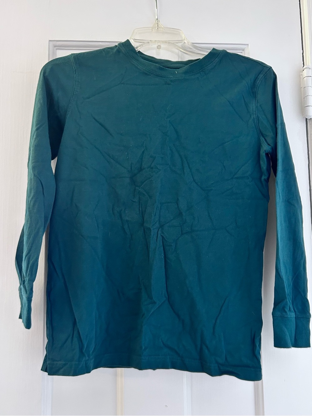 Lands' End Kids Long-Sleeve Tee in Dark Green